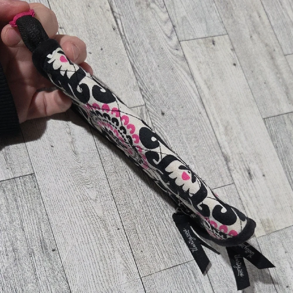 Thirty-One Black and Pink Patterned Wallet